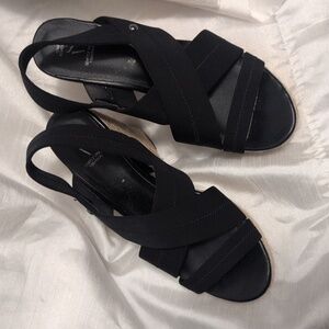 Simply Vera tall black wedges